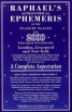 Raphael's Astronomical Ephemeris - With Tables of Houses for London, Liverpool and New York