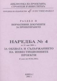 Наредба № 4/21.05.2001 г. за обхвата и съдържанието на иввестиционните проекти
