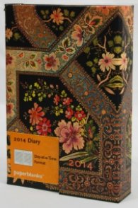 Бележник Paperblanks Diary 2014 Filigree Floral Ebony, Lined/ 3500