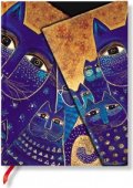 Бележник Paperblanks Fantastic Felines Midi Wrap, Lined/ 3961