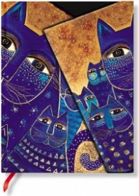 Бележник Paperblanks Fantastic Felines Midi Wrap, Lined/ 3961