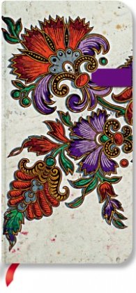 Бележник Paperblanks Flor de Pasion Ivory Slim, Lined /7259