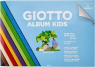 Цветно блокче GIOTTO Album Kids за апликации, А4, 20л. 10цв, 120гр.