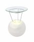 Арома свещник от хималайска сол - Натурален, бял