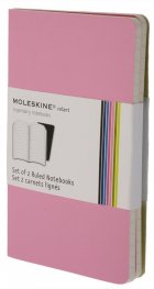 Бележник Moleskine Volant Notebook Ruled, Pink Pocket: Set of 2 [8701]