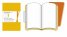Бележник Moleskine Plain Volant Notebook Pocket Orange Yellow: Set of 2 [7856]
