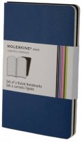 Бележник Moleskine Volant Notebook Ruled, Blue Xsmall: Set of 2 [8565]