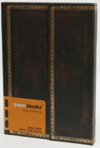 Бележник Paperblanks Old Leather Mini Wrap, Lined/ 8409