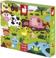 JANOD Пъзел осезание - Животни от фермата (20 части) J02772