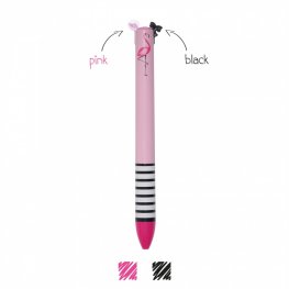 Двуцветна химикалка - Фламинго CLICK0016-12