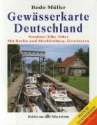 Gewasserkarte Deutschland. Nordost