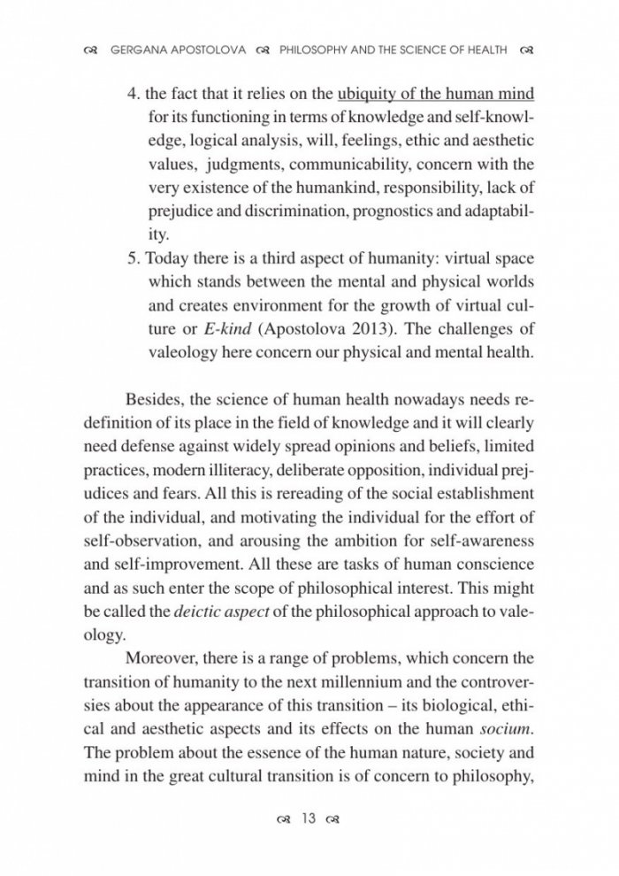 PHILOSOPHY AND THE SCIENCE OF HEALTH