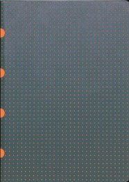 Бележник Paper- Oh Quadro Grey on Orange, A4, Lined/ 1738
