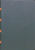 Бележник Paper- Oh Quadro Grey on Orange, A4, Lined/ 1738