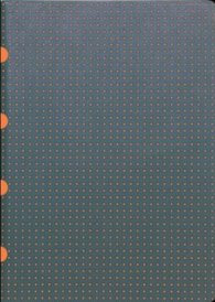 Бележник Paper- Oh Quadro Grey on Orange, A4, Lined/ 1738