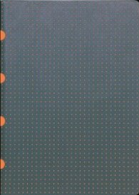 Бележник Paper- Oh Quadro Grey on Orange, A4, Lined/ 1738