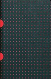 Бележник Paper- Oh Black on Red, B7, Grid/ 2094