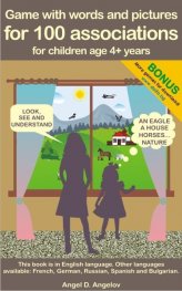 Game with words and pictures for 100 associations for children age 4+ years