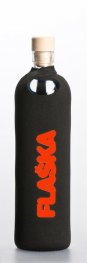 Бутилка FLASKA Neo 0.750L:Черно - оранж