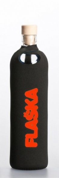 Бутилка FLASKA Neo 0.750L:Черно - оранж