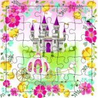 Картичка пъзел - Замъкът на принцесата CARTES D'ART