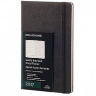 Бележник Moleskine 2017 Weekly Notebook, Large, Black, Hard Cover [3342]