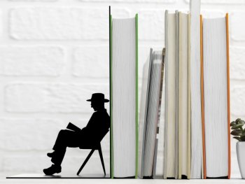 Ограничител за книги - Четящ човек iTotal
