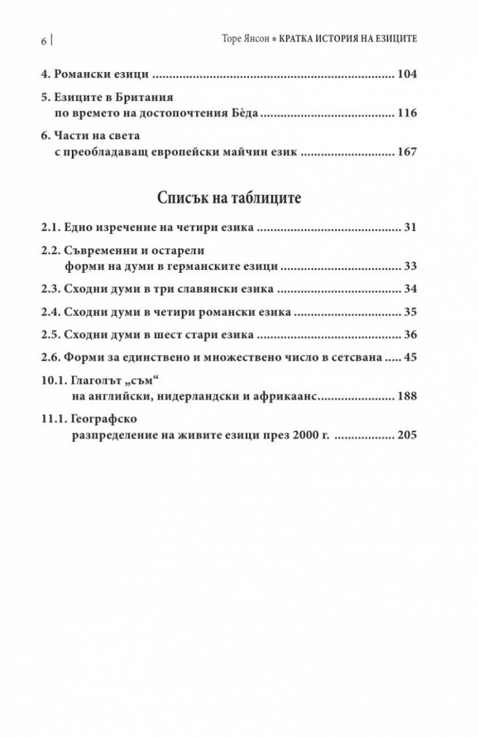 Кратка история на езиците