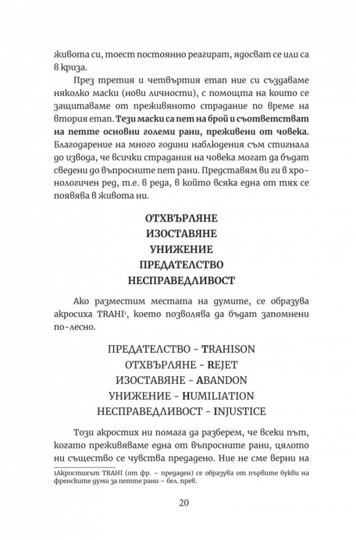 Петте рани,  които пречат да бъдеш  какъвто си