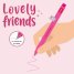 Гел химикалка Legami Lovely Friends - Еднорог - Неоново розово