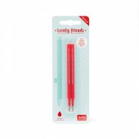 Комплект от 2 пълнителя за гел химикалка Legami Lovely Friends - Червено