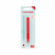 Комплект от 2 пълнителя за гел химикалка Legami Lovely Friends - Червено
