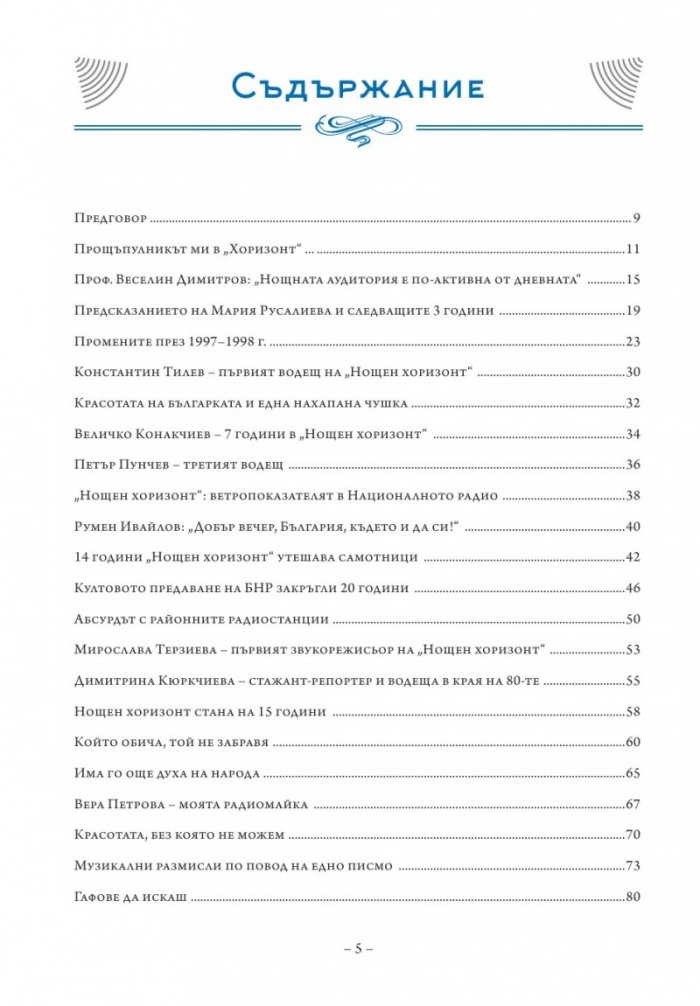 Звуците на нощта. Из историята на "Нощен хоризонт"