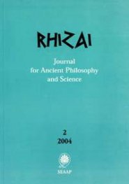 Rhizai: Journal for Ancient Philosophy and Science: 2/2004