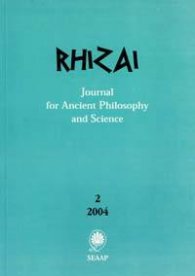 Rhizai: Journal for Ancient Philosophy and Science: 2/2004