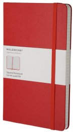 Бележник Moleskine Squared Notebook Large, Hard Red [Diary] [0338]