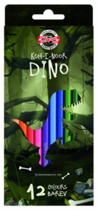 Комплект цветни моливи "Дино", 12 цвята 3592