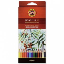 Комплект акварелни цветни моливи "Монделуз - плодчета", 12 цвята/кутия 3716