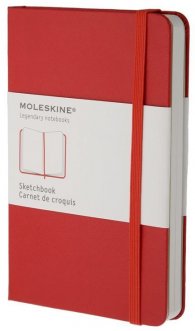 Бележник Moleskine Sketch-Book Large, Hard Red for Art [Hardcover] [0345]