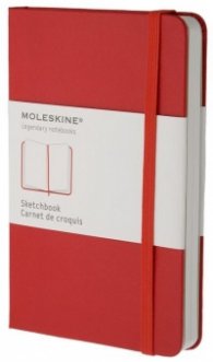 Бележник Moleskine Sketch-Book Large, Hard Red for Art [Hardcover] [0345]