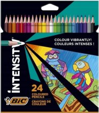 Цветни моливи BIC Intensity, 24 цвята