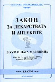 Закон за лекарствата и аптеките / в сила от 21.12.2004