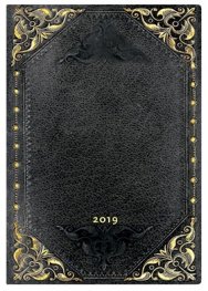 Бележник Paperblanks Dayplanners 2019 Midnight Rebel, Midi/ 9203