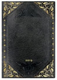 Бележник Paperblanks Dayplanners 2019 Midnight Rebel, Midi/ 9203