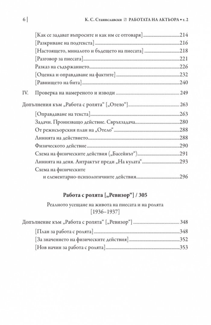 Работата на актьора Т. 2