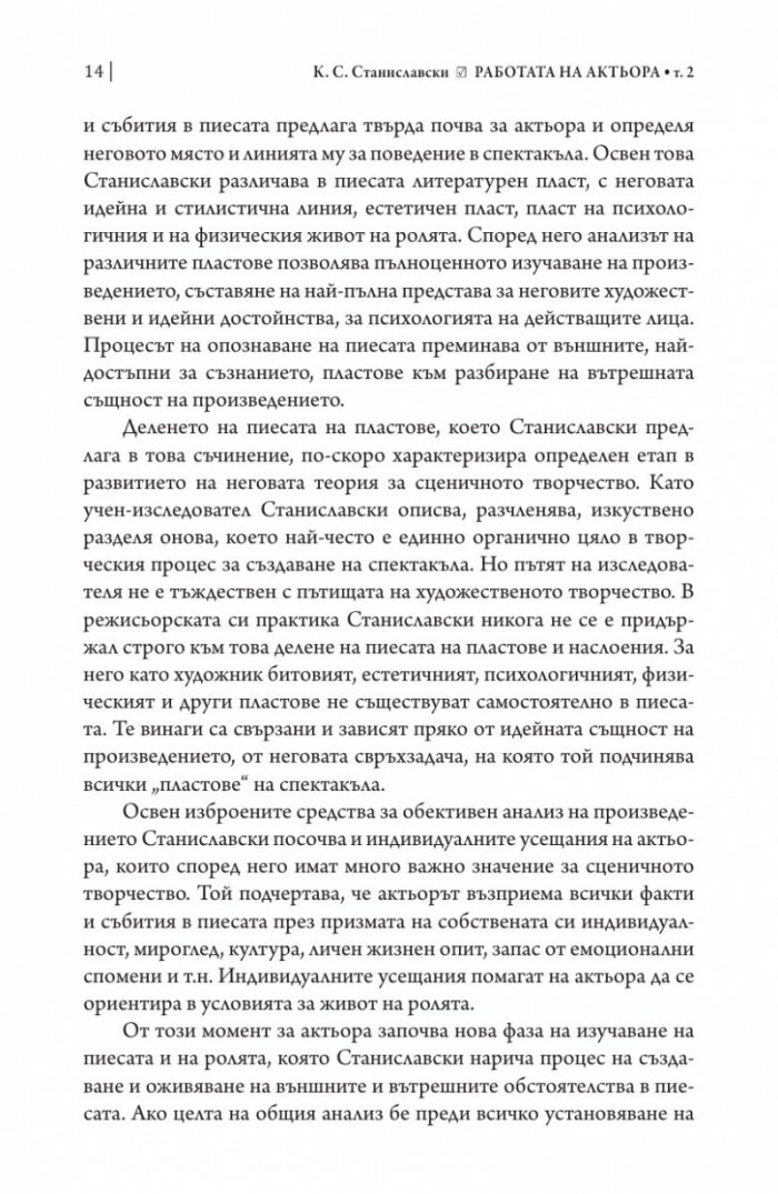 Работата на актьора Т. 2