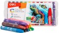 Пастели маслени Deli Color Emotion EC20104, 12 цвята, в PP прозрачна кутия