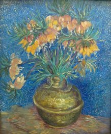 Fritillaires, couronne imperiale dans un vase de cuivre / Van Gogh