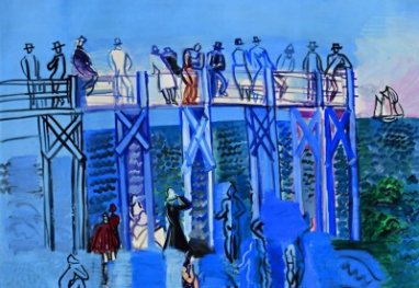 L'estacade et la plage du Havre / Dufy
