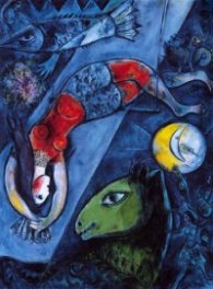 Le cirque bleu / Chagall